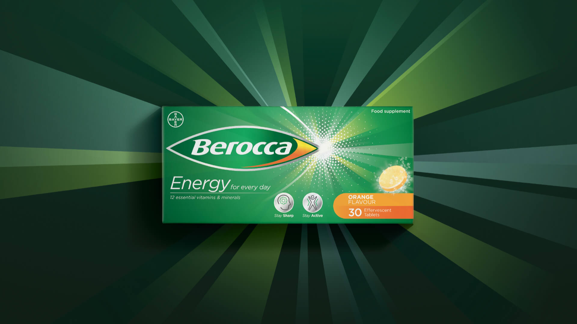 Berocca brand identity packaging