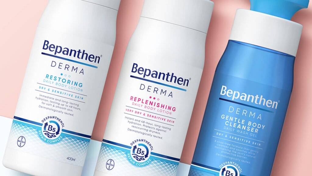 Bepanthen packaging design