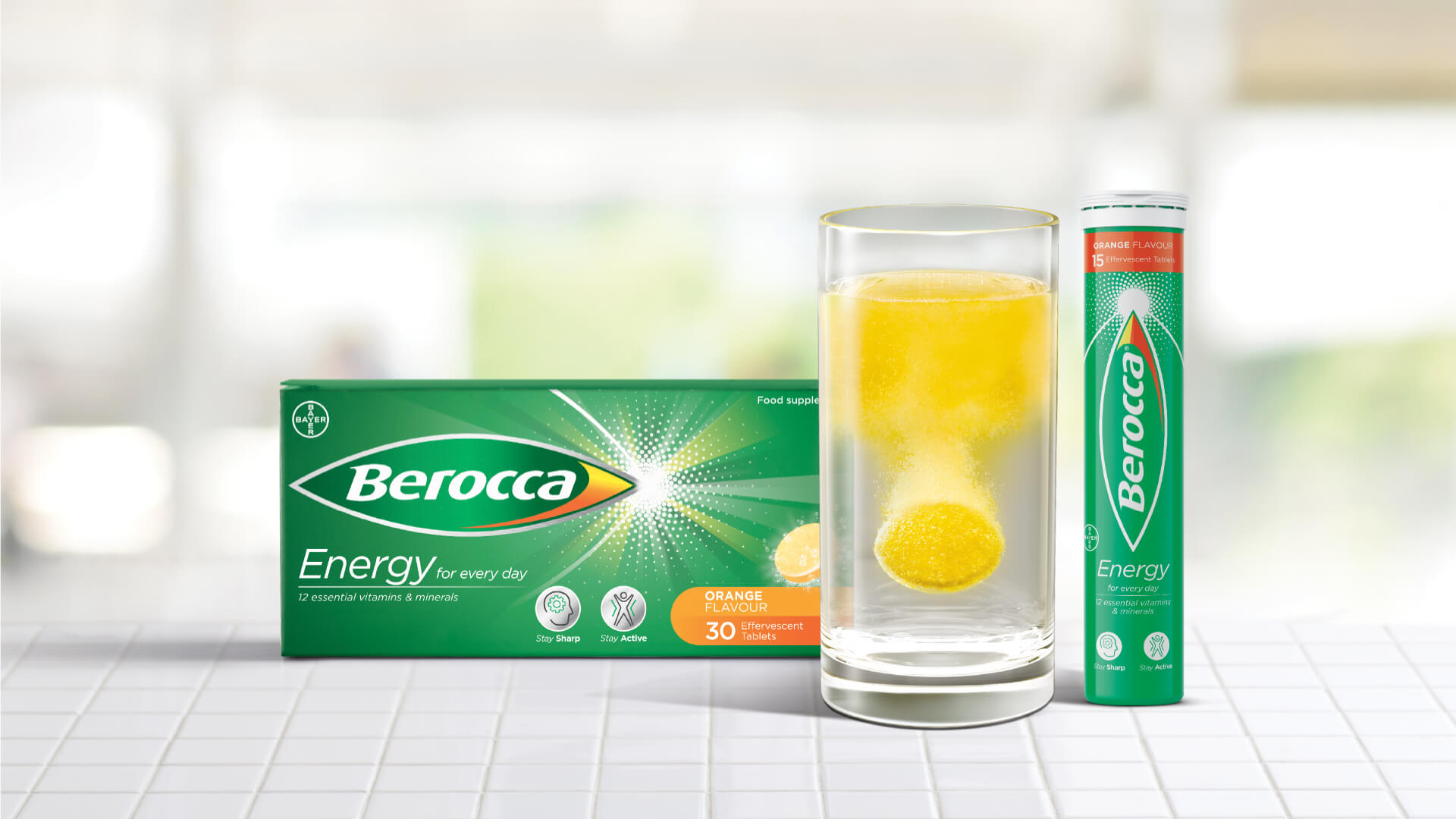 Berocca brand identity packaging